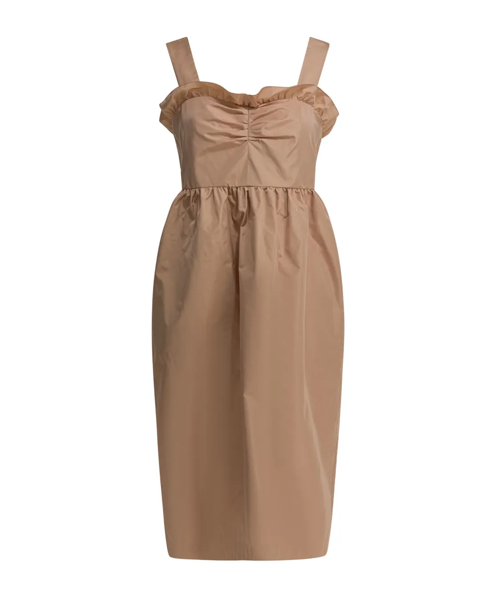 Chloé Ruched Bustier Balloon Dress