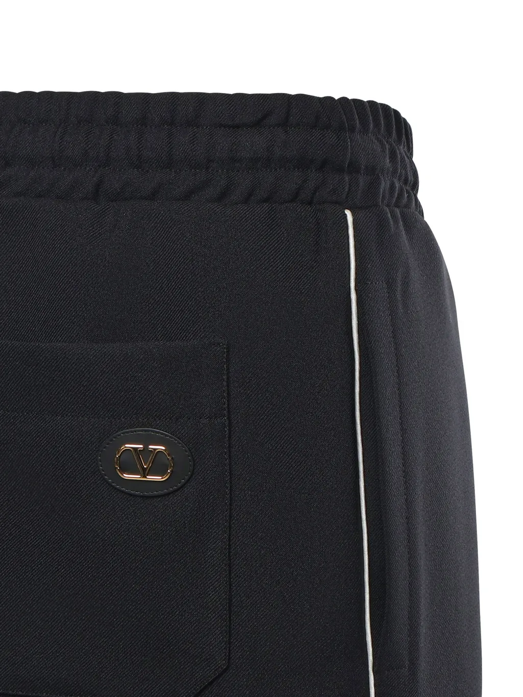 Valentino Logo Patch Drawstring Shorts