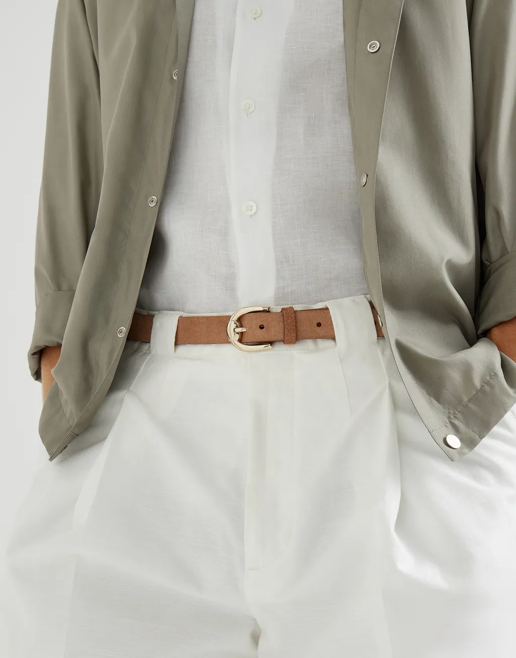 Keeper Loop Leather Belt