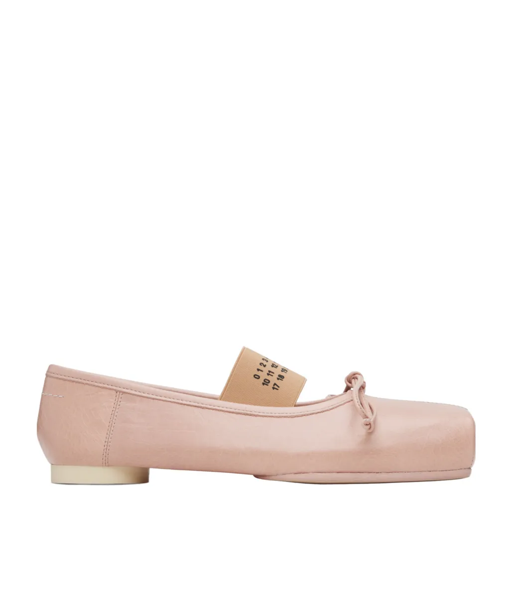 Square-Toe Bow Ballet Flats