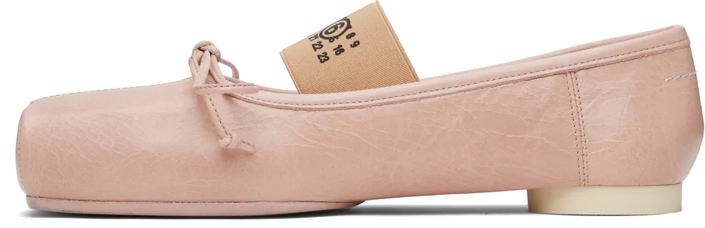 Square-Toe Bow Ballet Flats