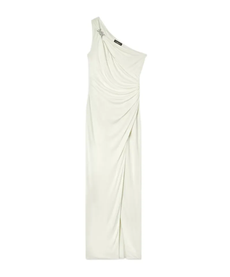 Versace One Shoulder Draped Gown