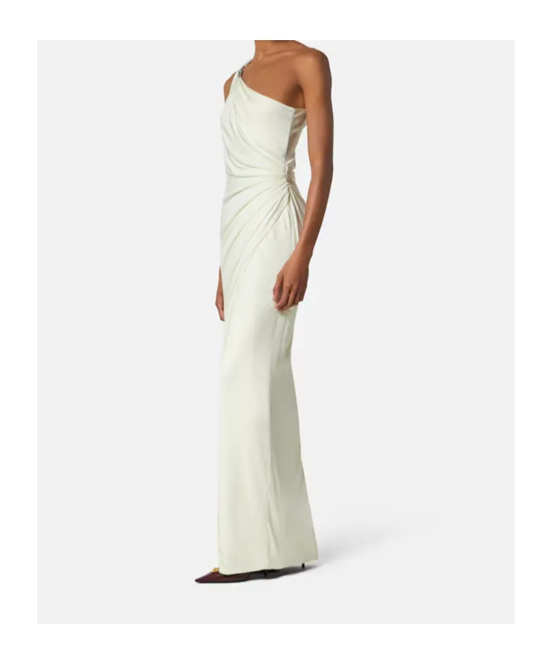 Versace One Shoulder Draped Gown