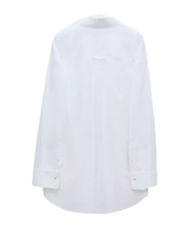 Poplin Shirt With Xl Sequin Bow