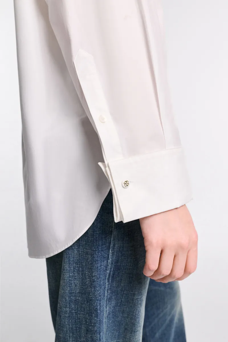 Poplin Shirt With Xl Sequin Bow