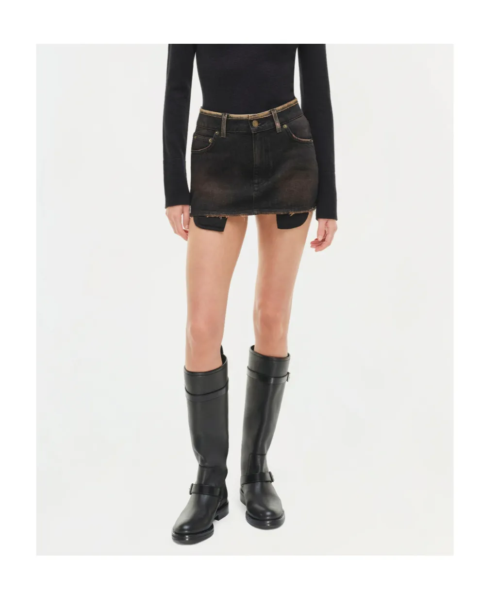 Sally Denim Mini Skirt