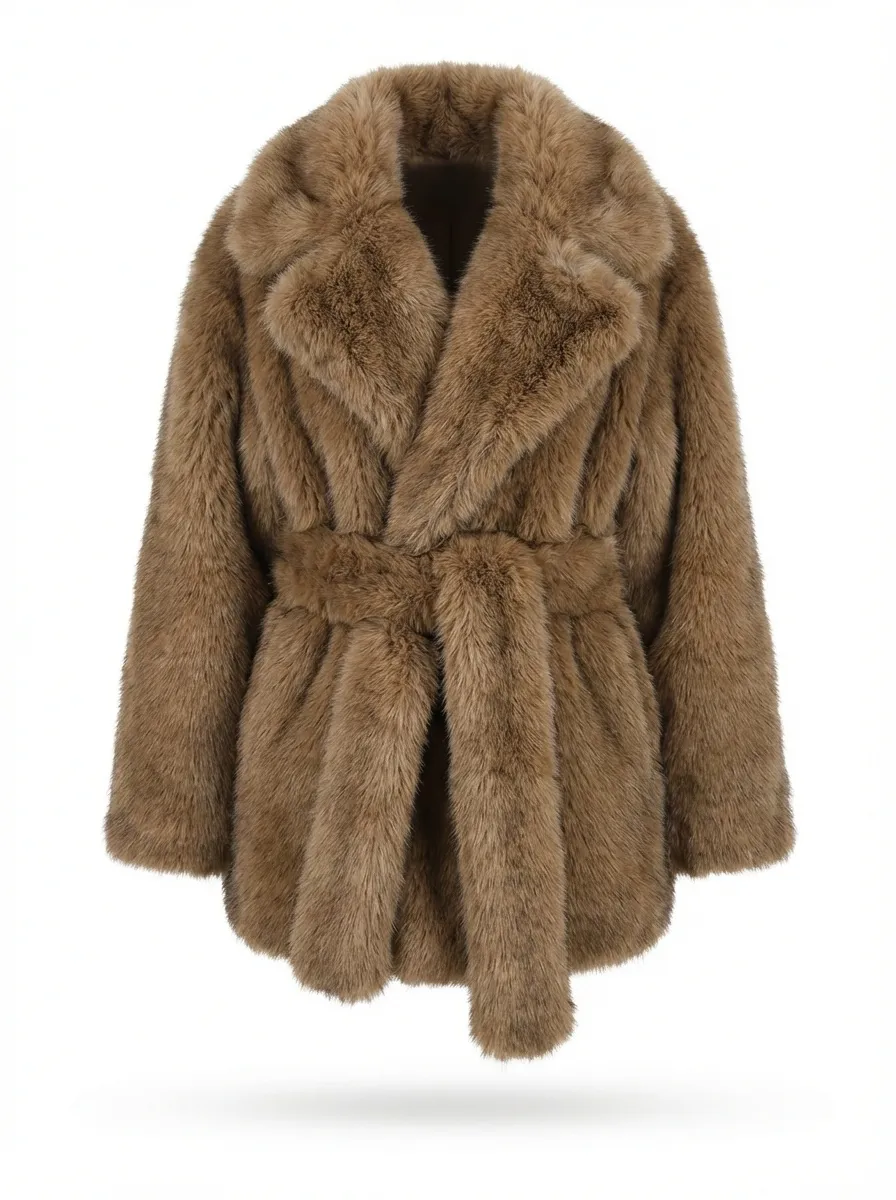 Madison - Faux Fur Midi Coat
