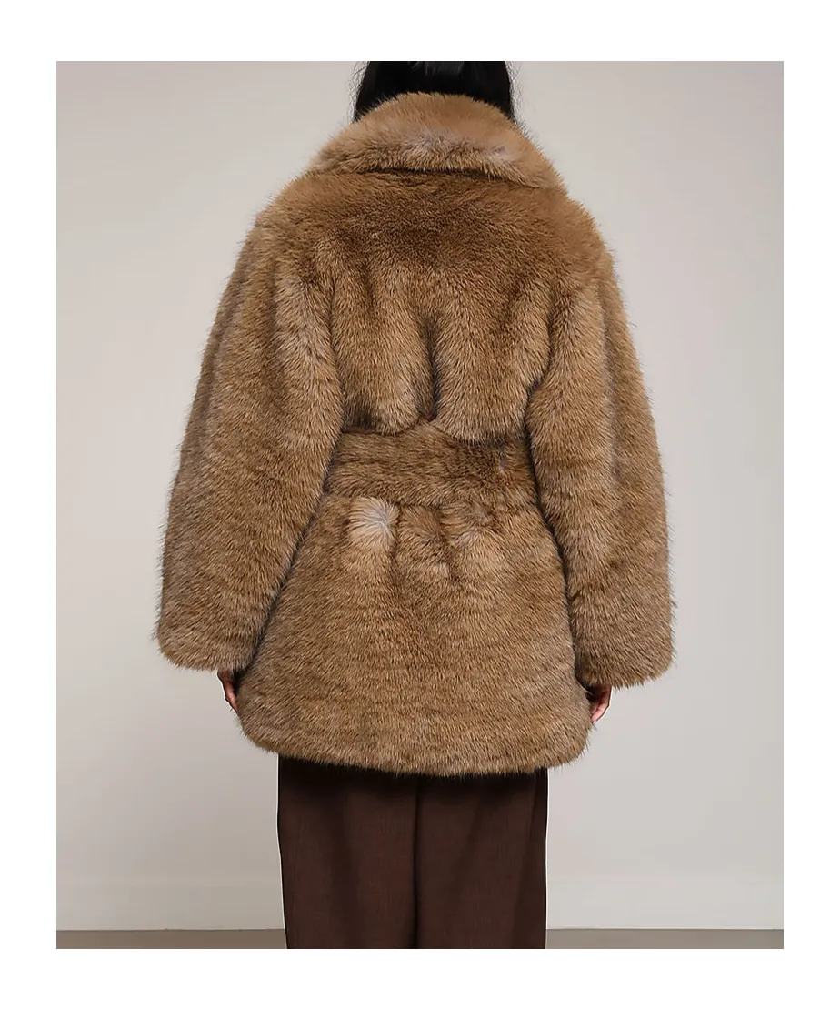 Madison - Faux Fur Midi Coat