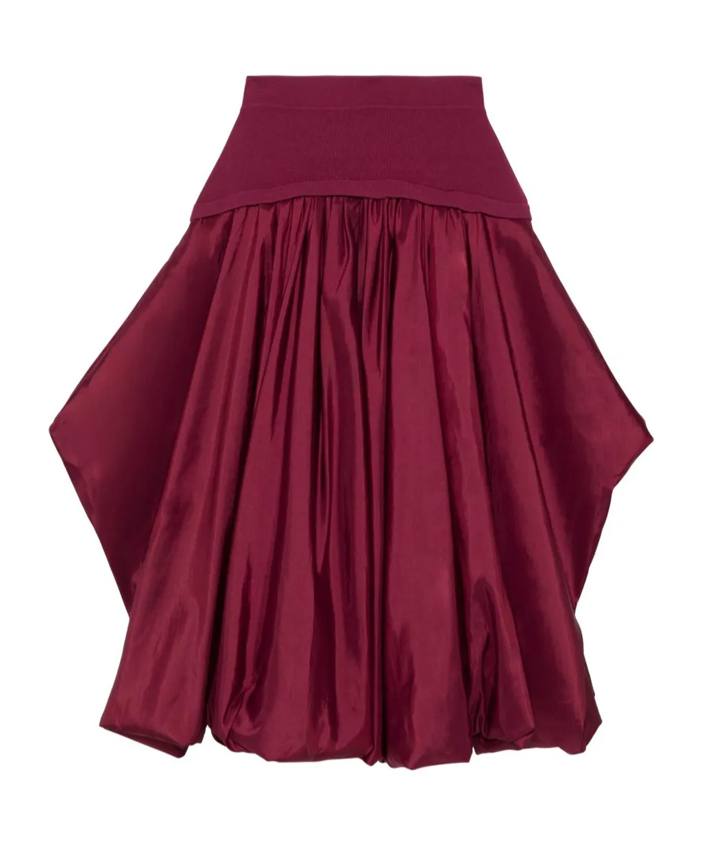 Corinn Taffeta Midi Skirt