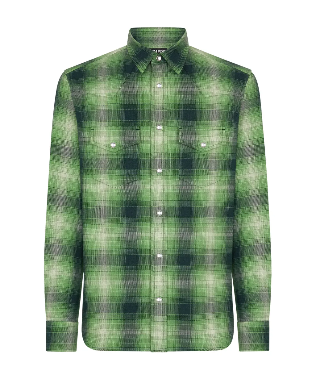 Checkered Long-Sleeved Shirt