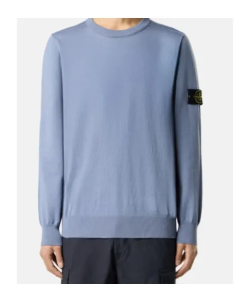 Stone Island Logo Detailed Crewneck Sweatshirt