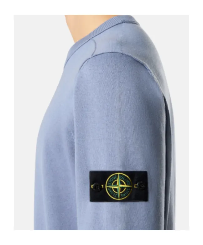 Stone Island Logo Detailed Crewneck Sweatshirt
