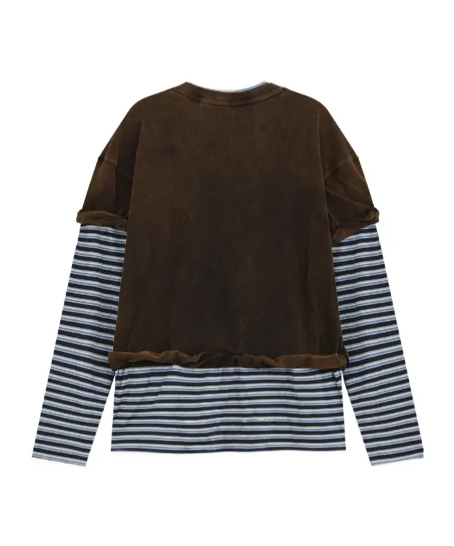Layered Stripe Long-Sleeve T-Shirt