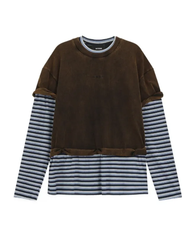 Layered Stripe Long-Sleeve T-Shirt