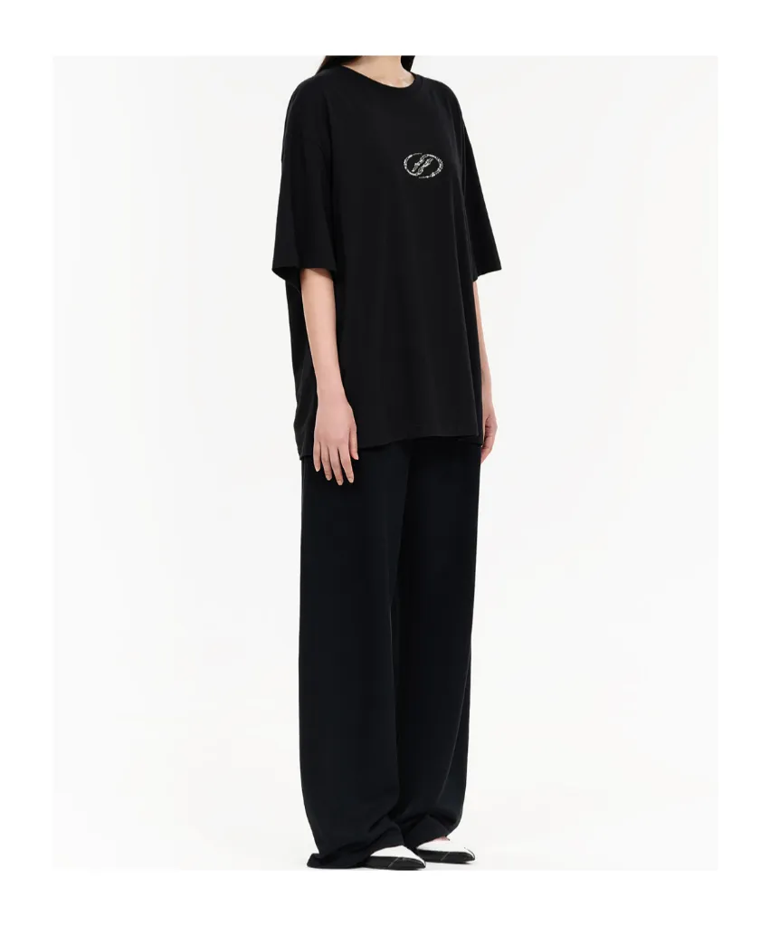 Rhinestone-Embellished T-Shirt