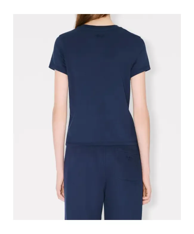Embroidered T-Shirt In Cotton Boke Flower