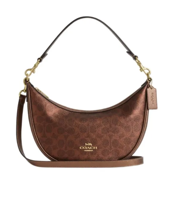 Aria Shoulder Bag In Signature Canvas