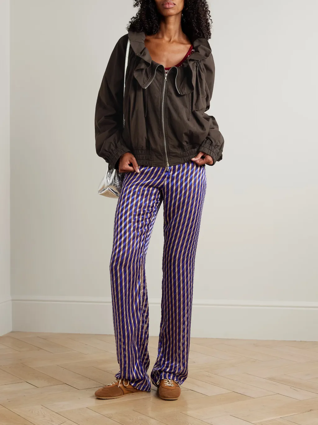 Ruffled Casual Jacket