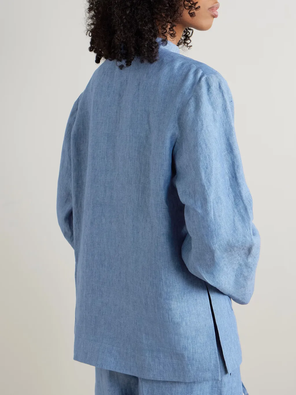 Mandarin Linen Jacket