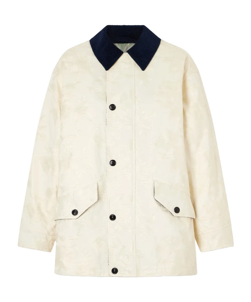 Floral Jacquard Casual Jacket
