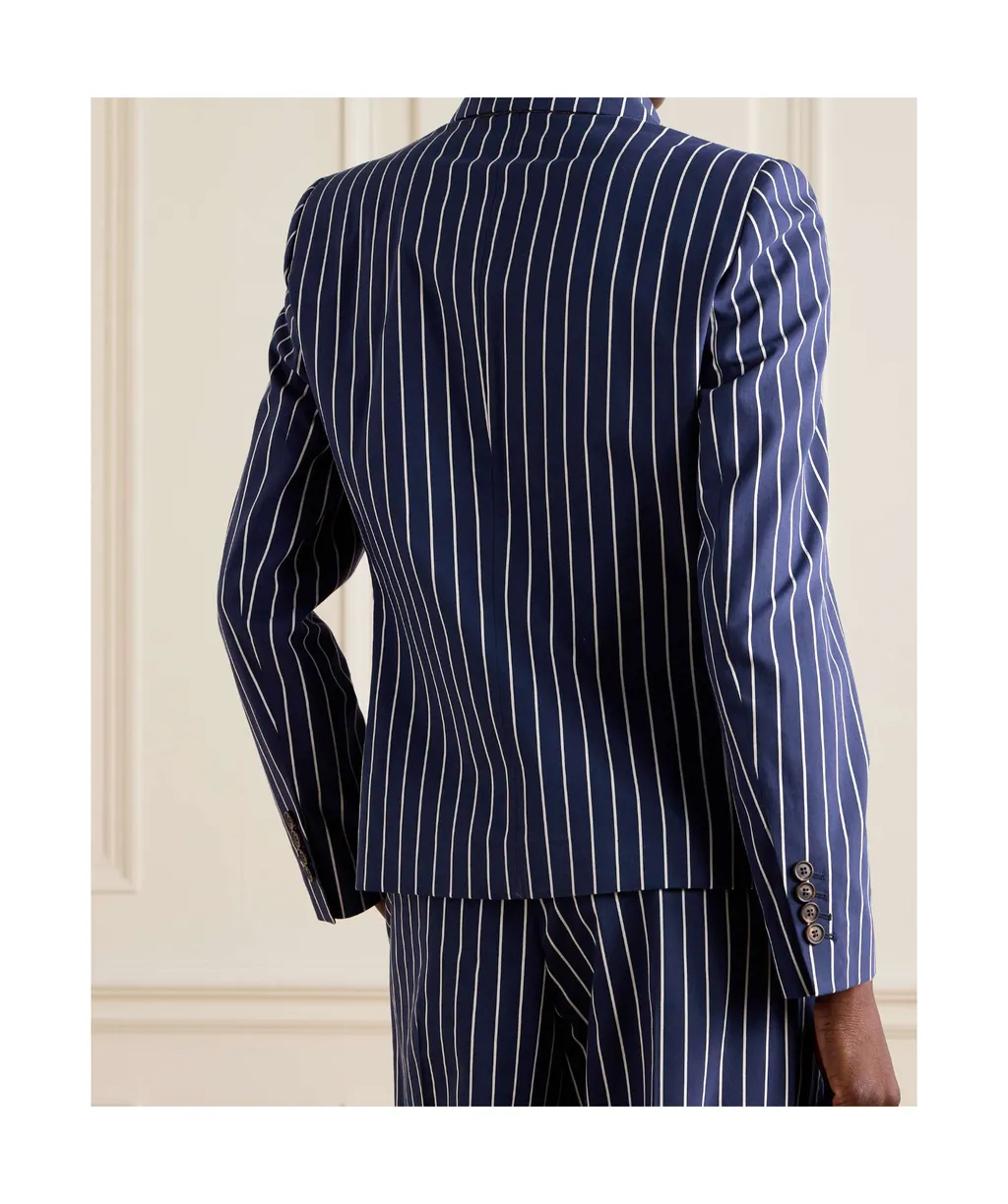 Double Breasted Striped Blazer