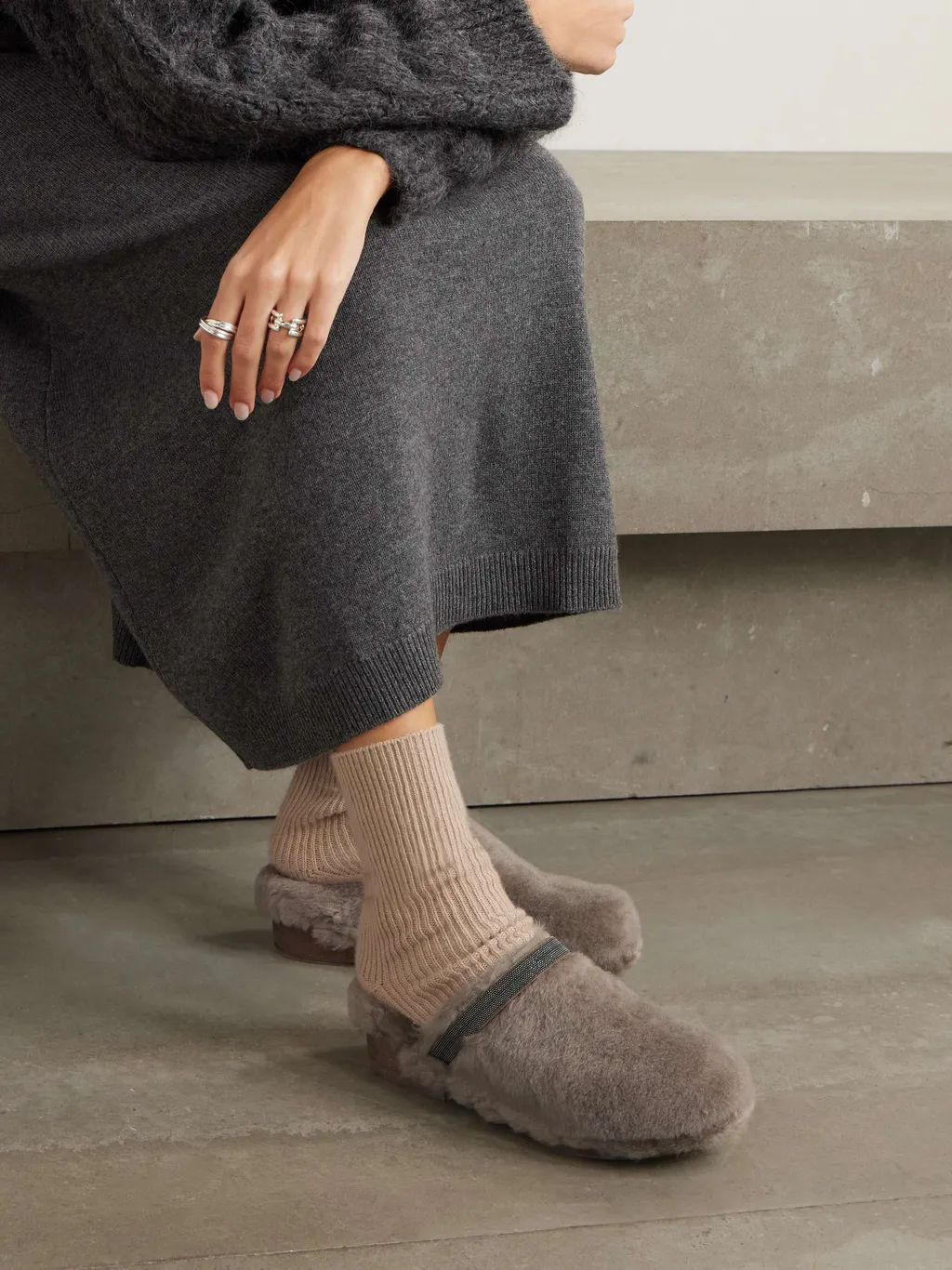 Beaded Muller Shoes