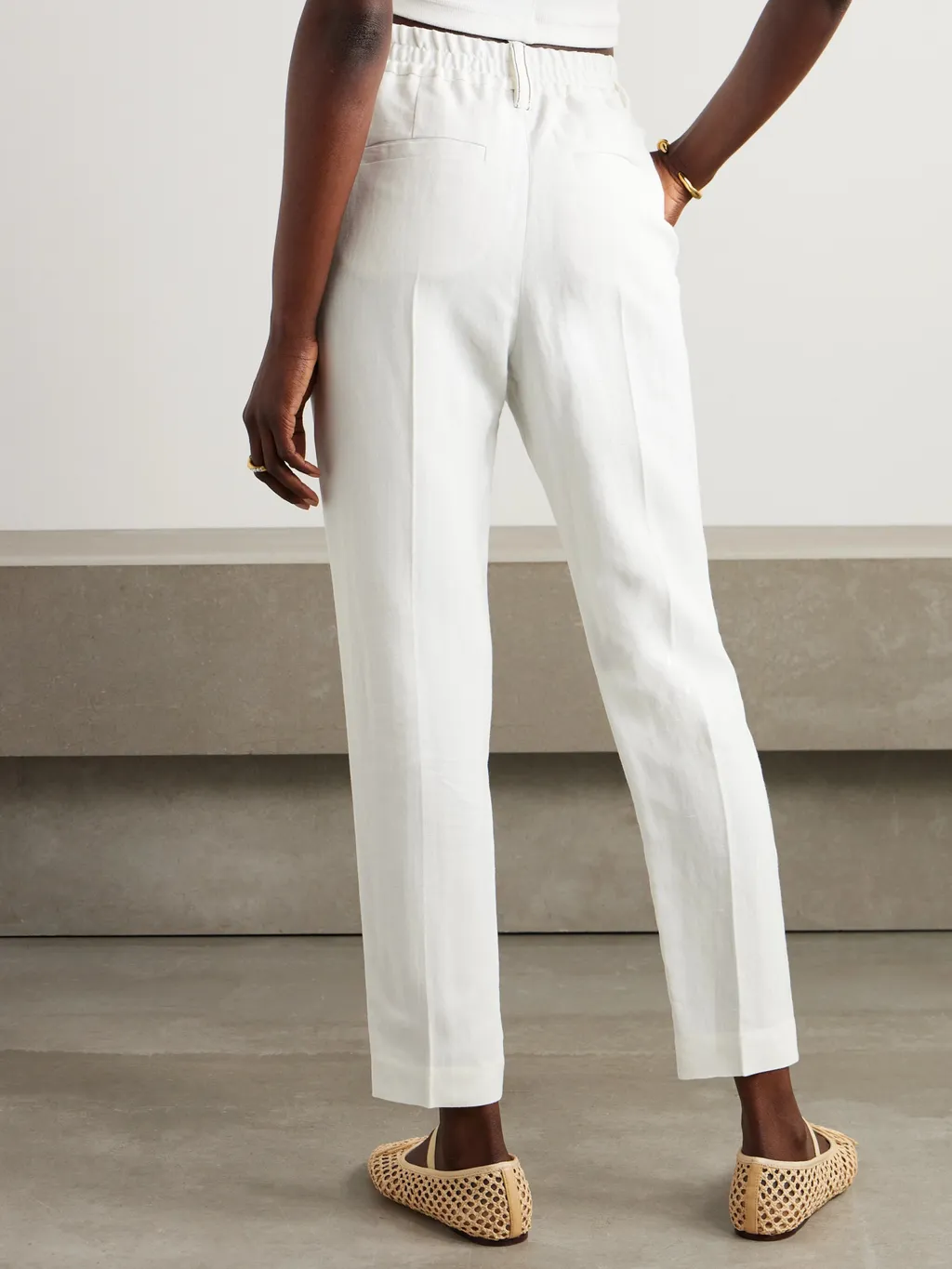 Pleated Conical Trousers