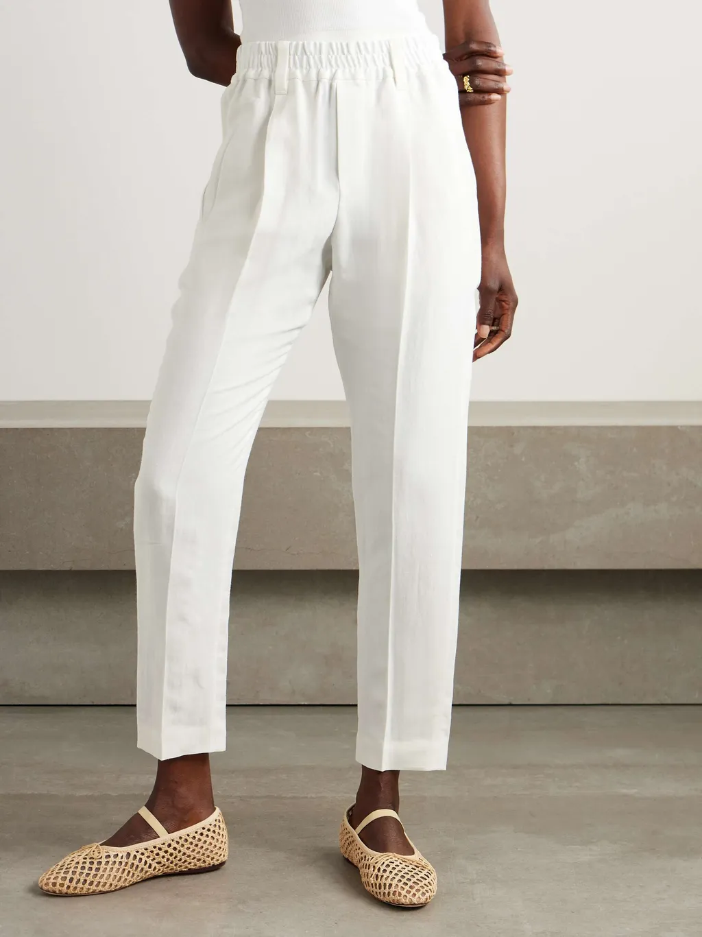 Pleated Conical Trousers