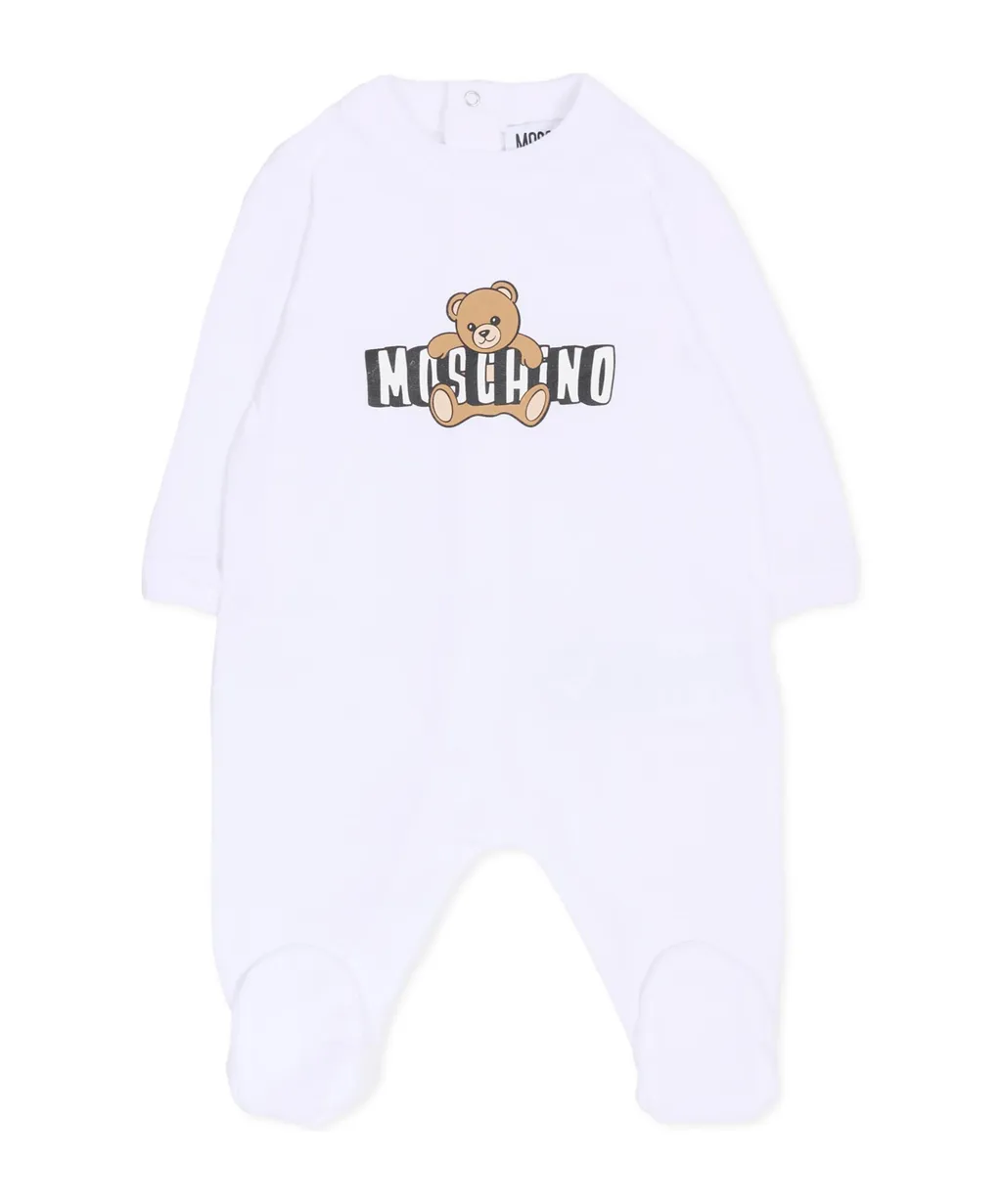 Moschino Kids Logo Printed Crewneck Tracksuit