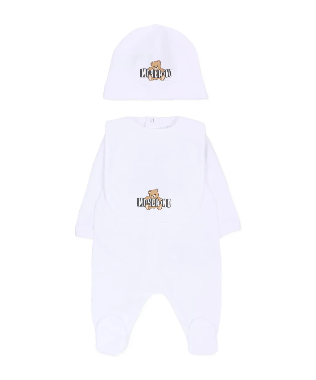 Moschino Kids Logo Printed Crewneck Tracksuit
