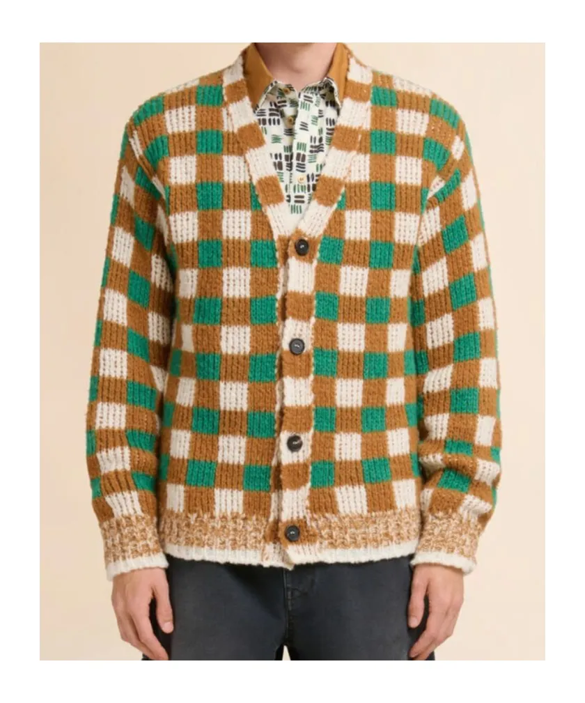 Marni Checkerboard Motif Cardigan