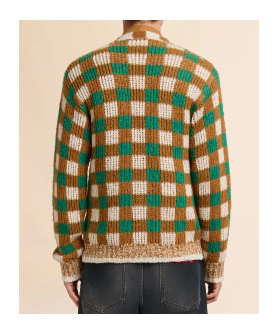 Marni Checkerboard Motif Cardigan