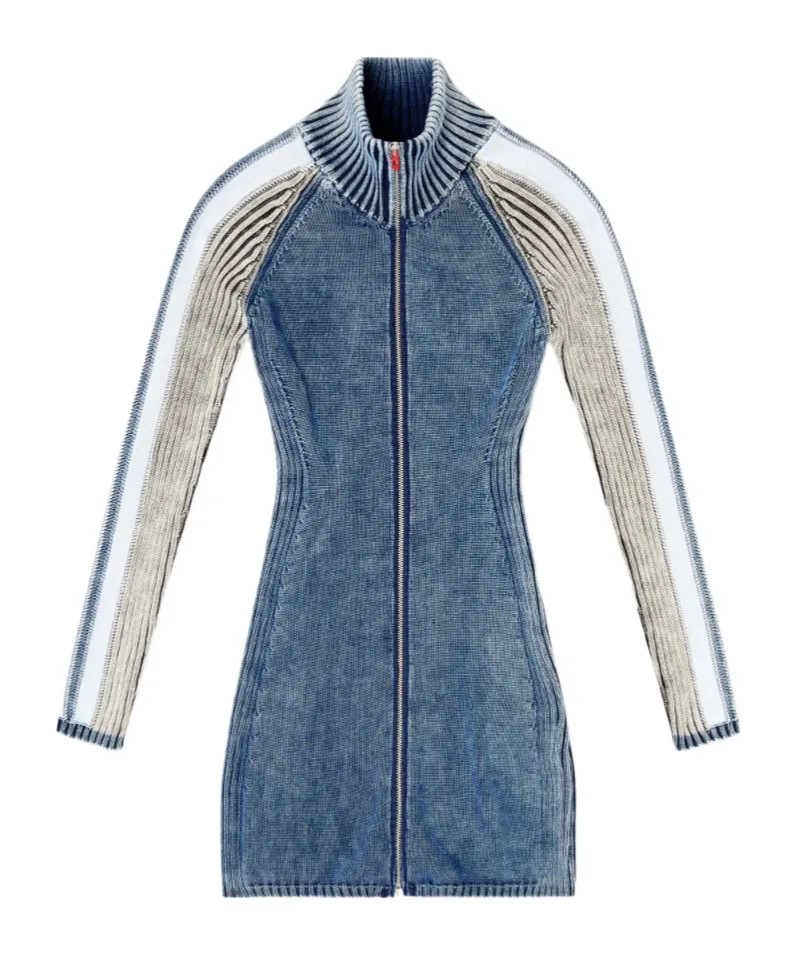 Diesel M-Estelle Turtleneck Knitted Short Dress