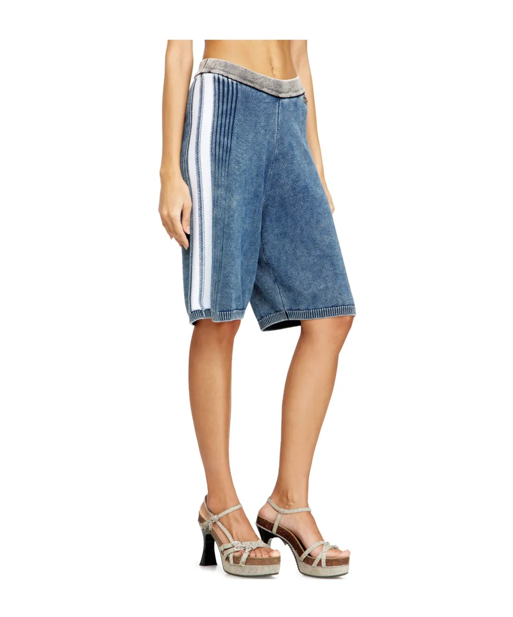 M-Esther Denim-Effect Shorts