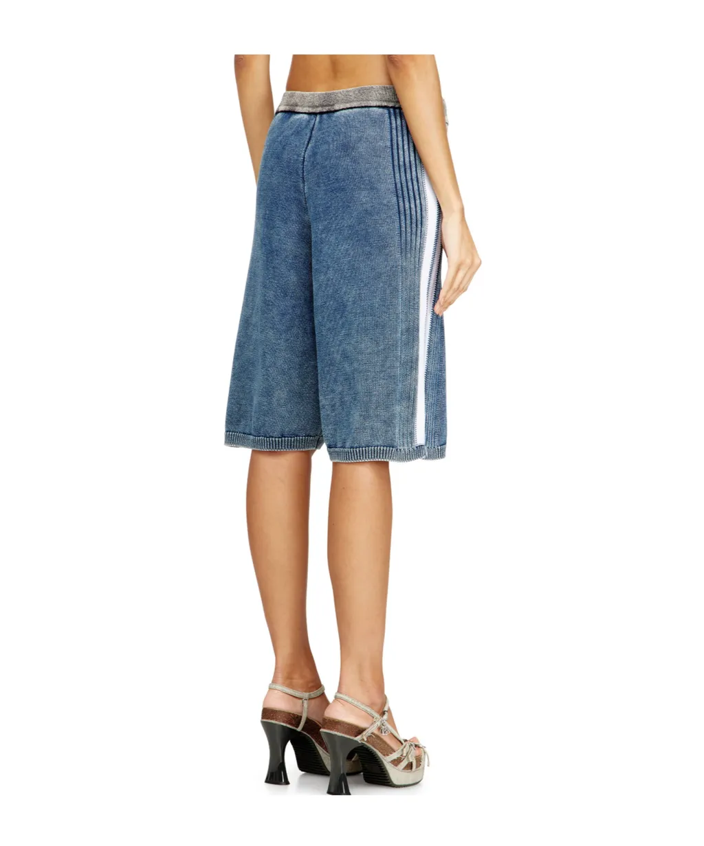 M-Esther Denim-Effect Shorts
