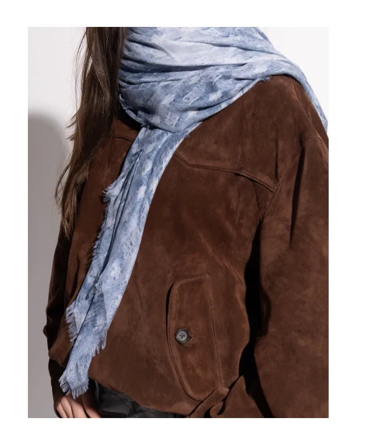 Dsquared2 Monogram Fringed Scarf