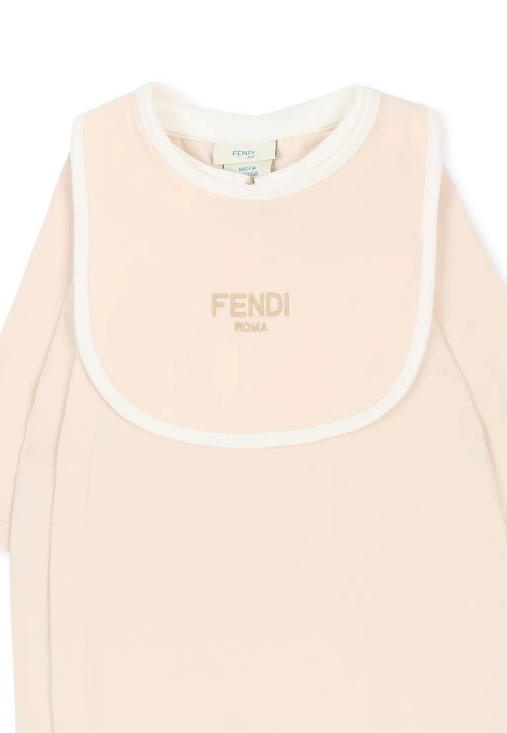 Fendi Kids Logo-Embroidered Babygrow Set