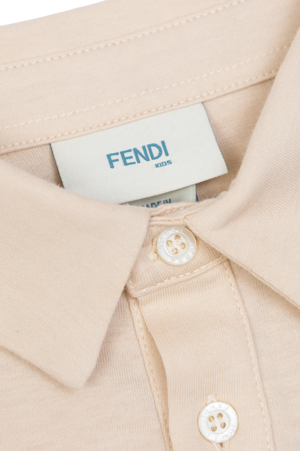 Fendi Kids Ff Motif Polo Shirt