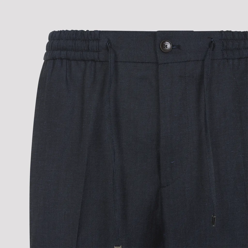 Etro Drawstring Tapered Leg Trousers