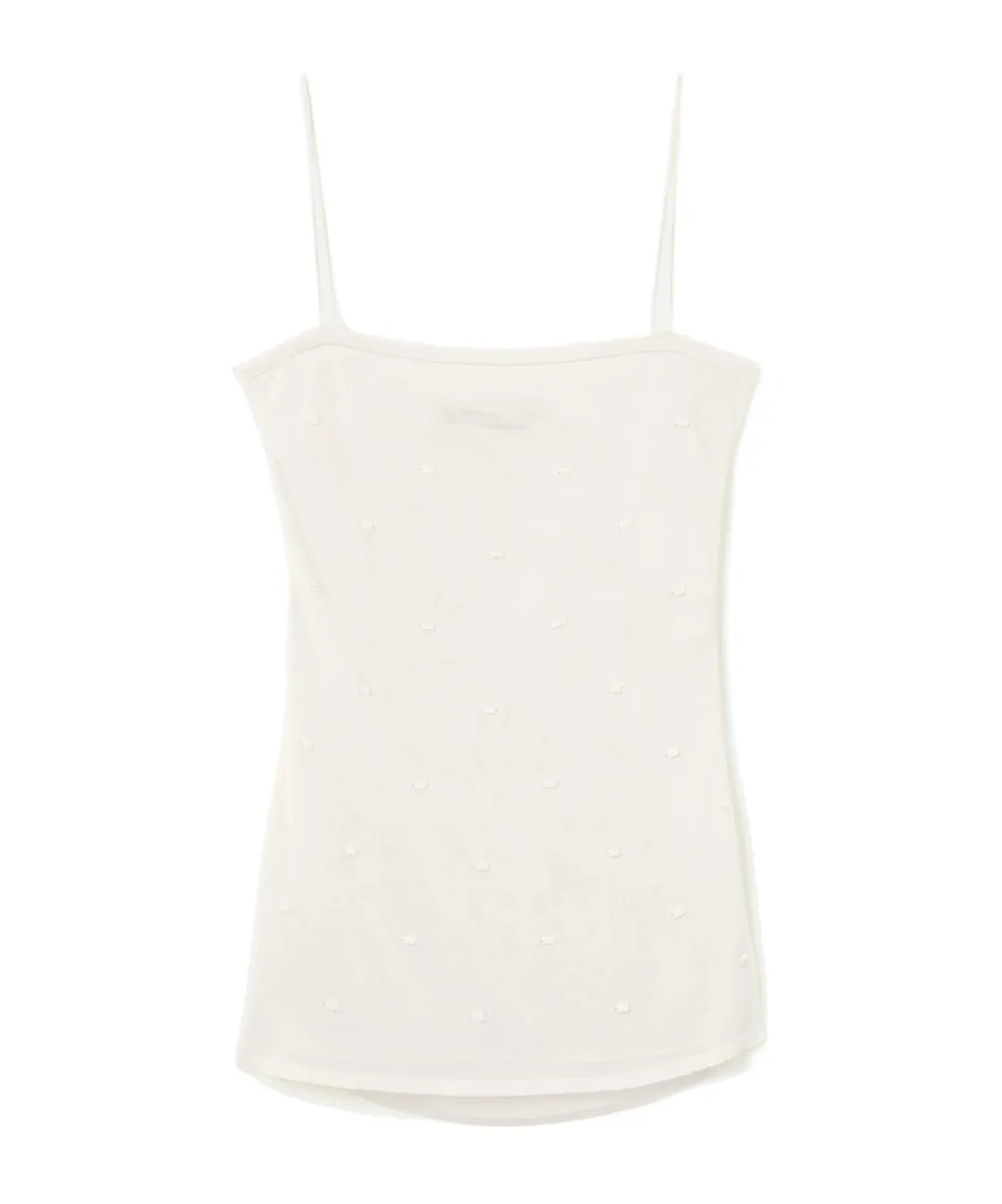 Jacquemus Draped Polka-Dot Motif Tank Top