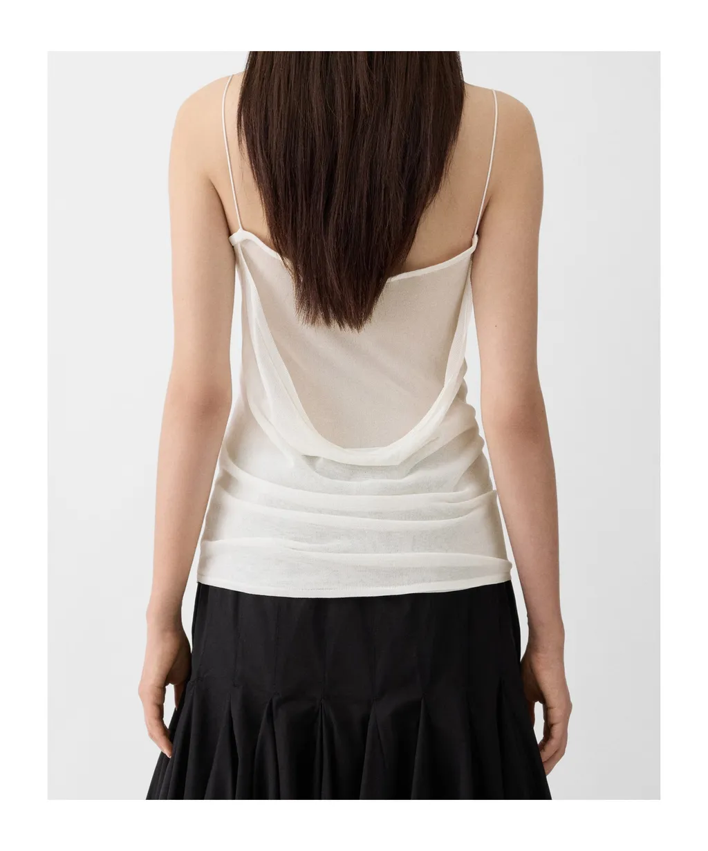 Jacquemus Draped Polka-Dot Motif Tank Top