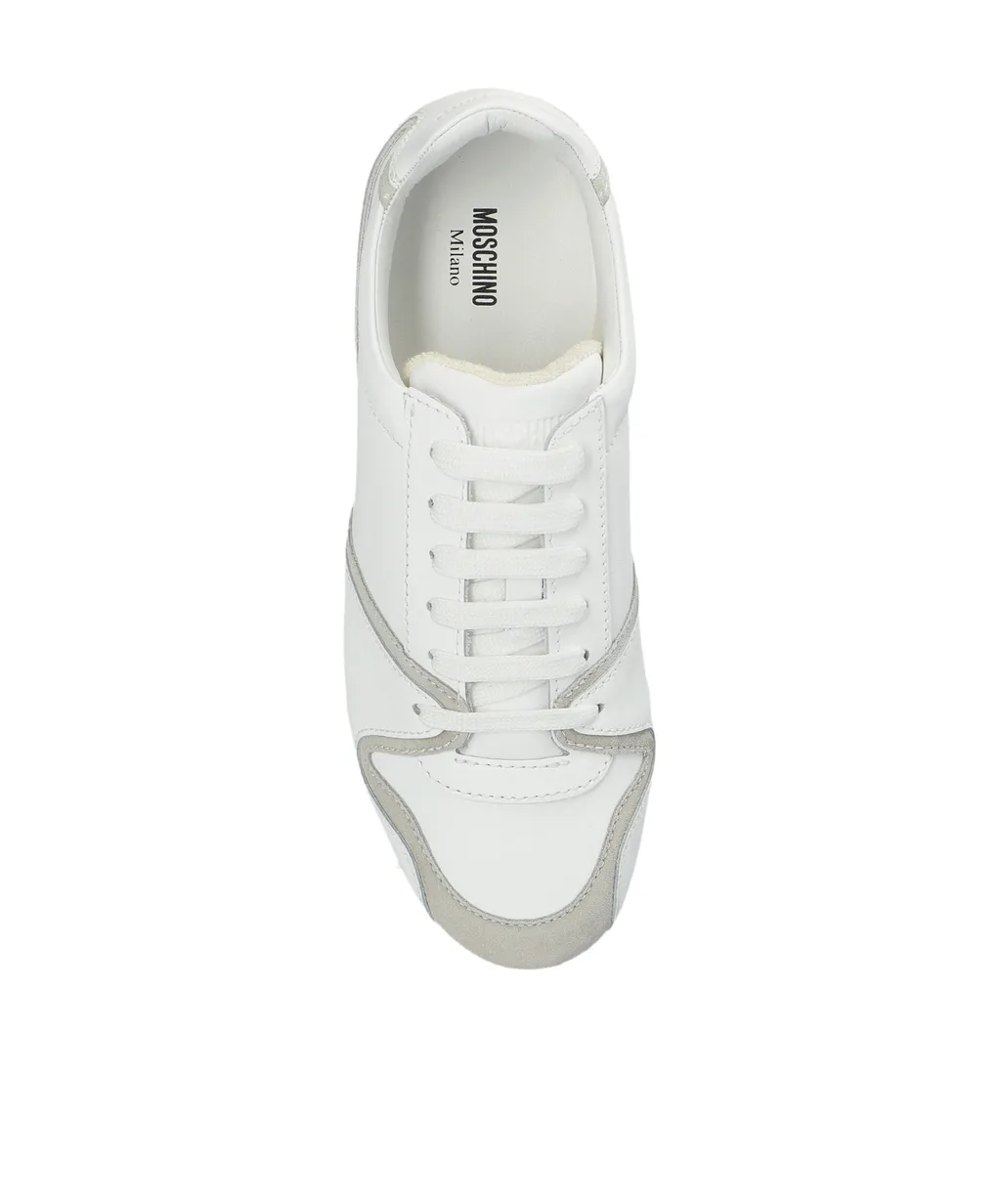 Moschino Low Top Lace Up Sneakers