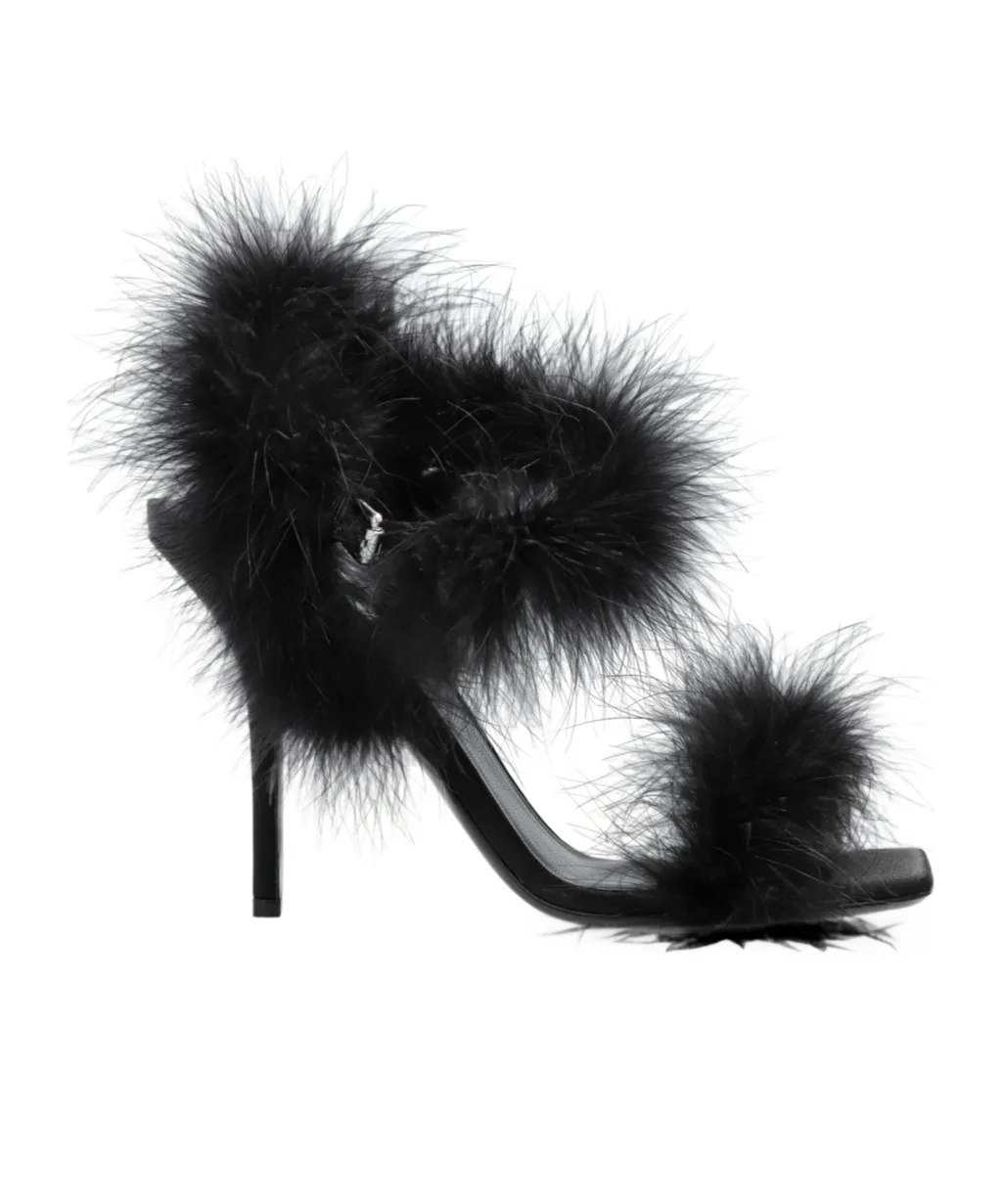 Moschino Buckle Strap Heeled Sandals