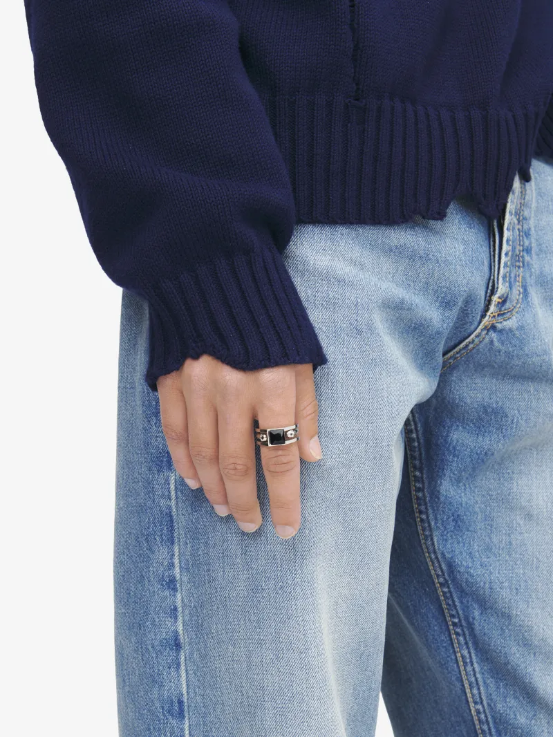 Alexander Mcqueen Twin Skull Ring