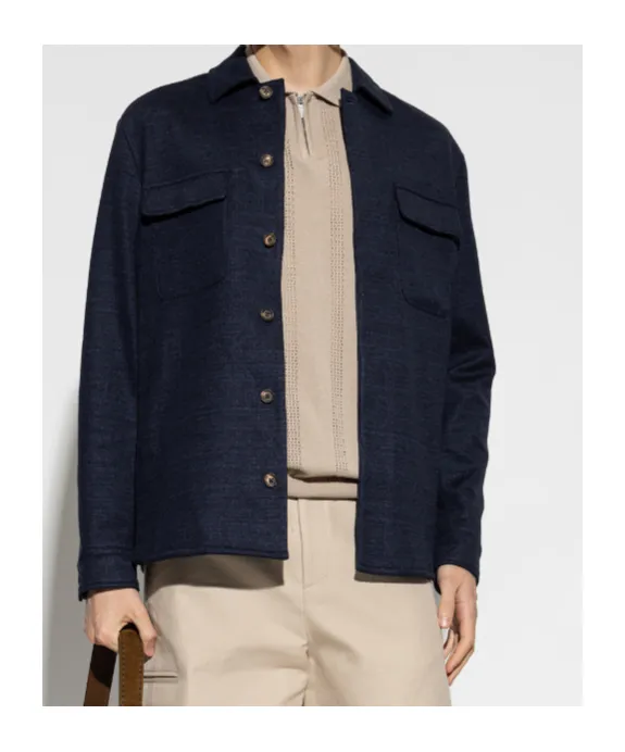 Eleventy Chest Pocket Long-Sleeved Shirt