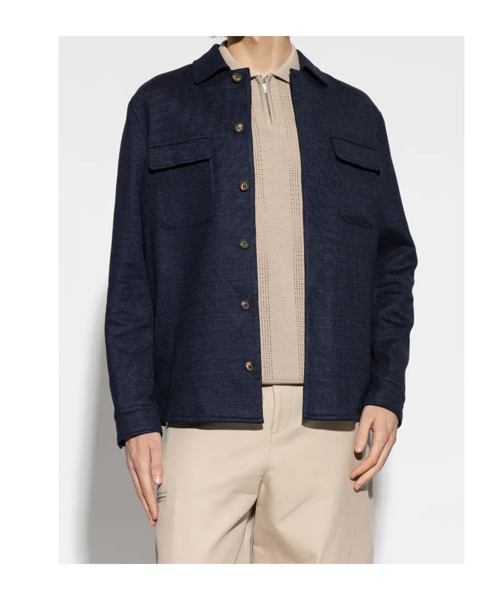Eleventy Chest Pocket Long-Sleeved Shirt