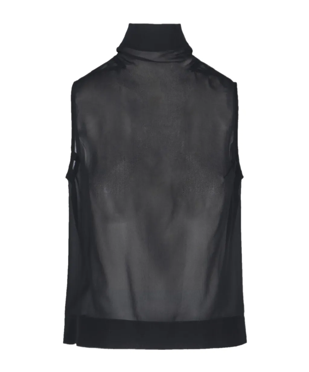Rick Owens High Neck Sleeveless Top