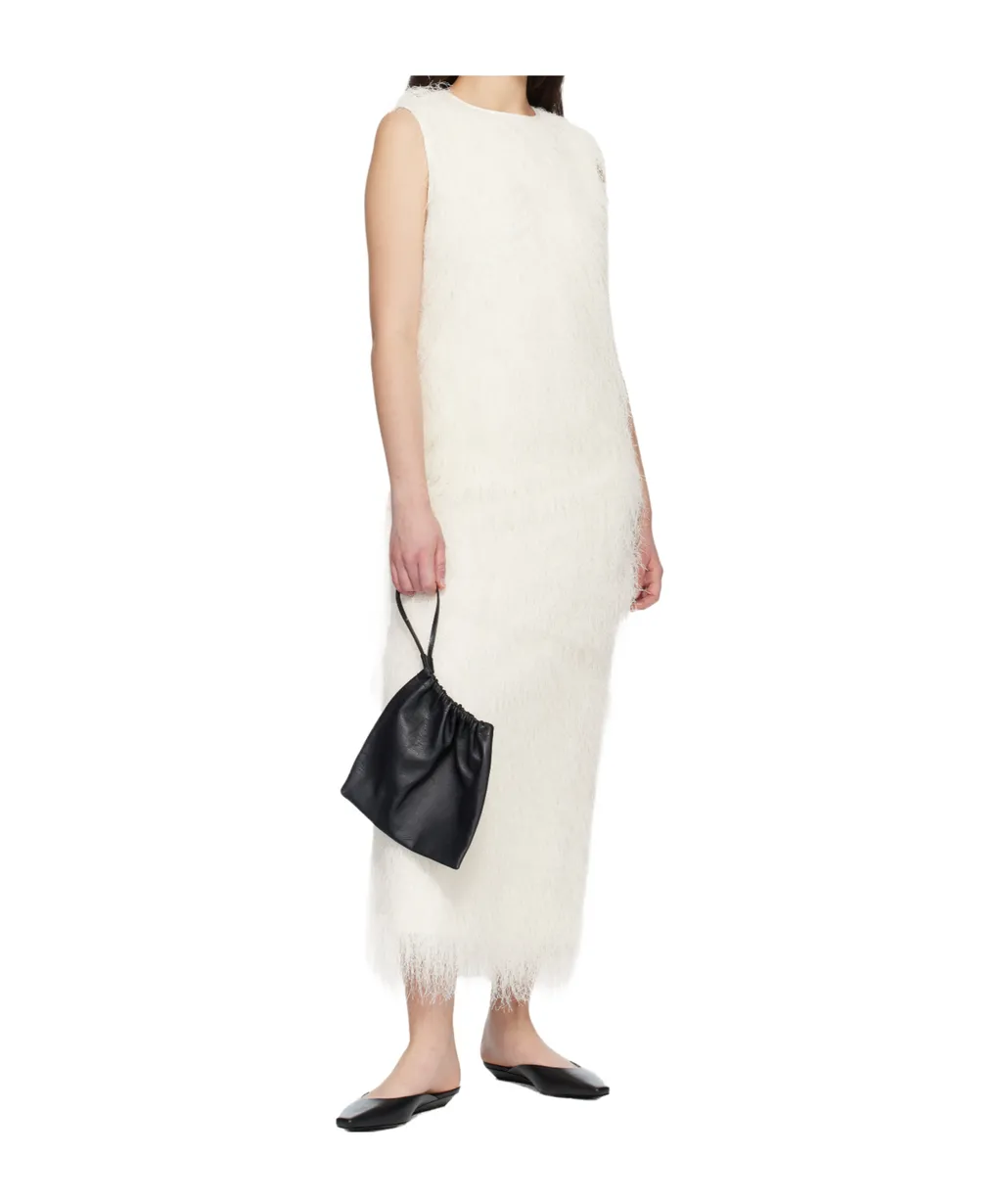 White Tiwa Fringed Maxi Dress