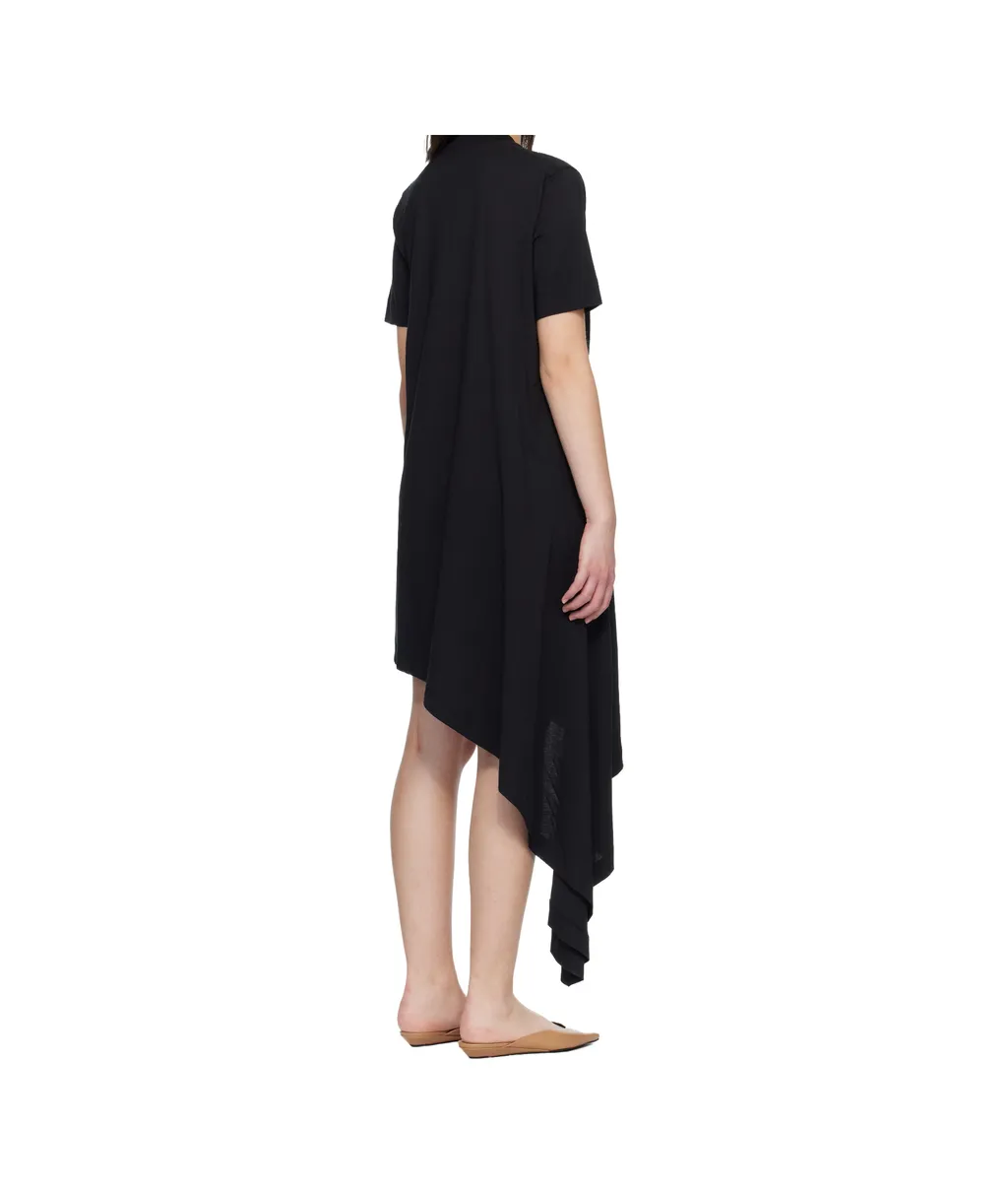 Crew-Neck Asymmetrical Dress