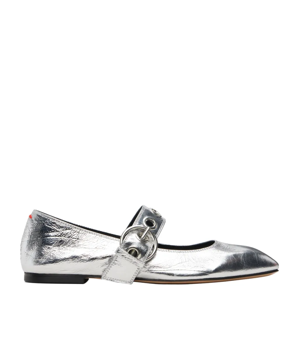 Uma Eyelet Ballet Flats